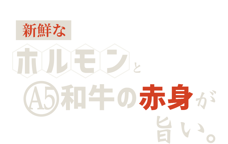 新鮮なホルモンと