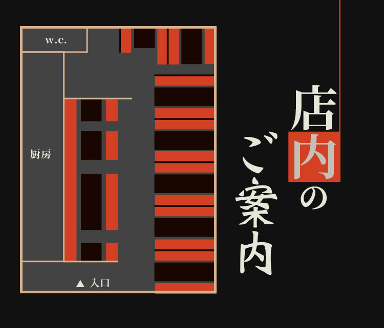 店内のご案内