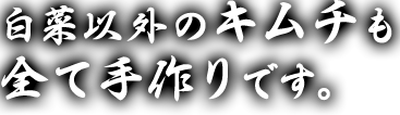 白菜以外のキムチも